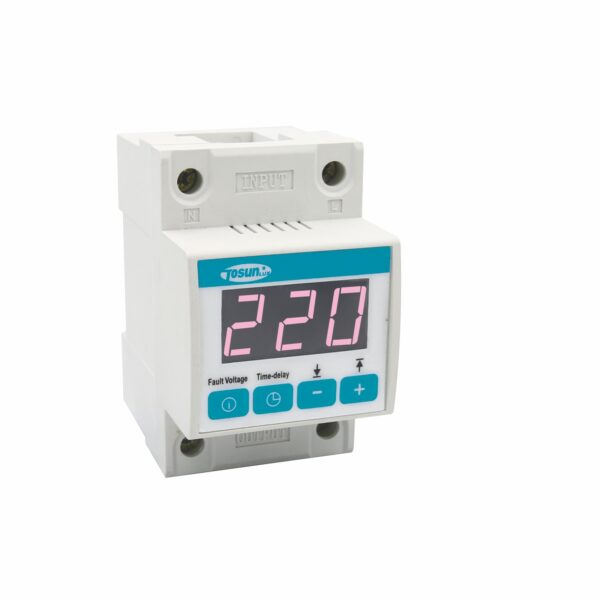 Protecteur de tension et de courant numérique modulaire TOSUN 1P+N 40A