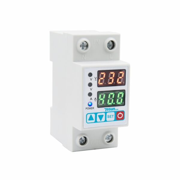 Protecteur de tension et de courant numérique modulaire TOSUN 1P+N 40A